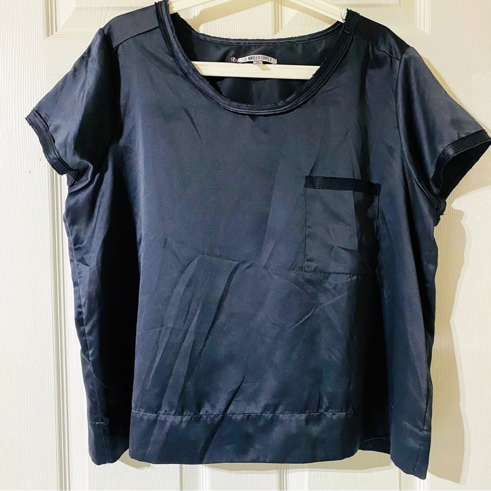 Jennifer Lopez Women’s Satin pull over blouse Size XL NWOT